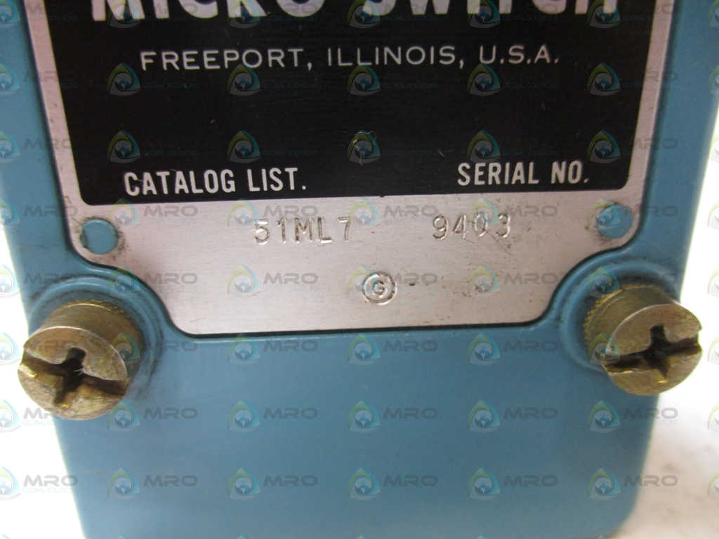 MICROSWITCH 51ML7 PRECISION LIMIT SWITCH *NEW NO BOX*