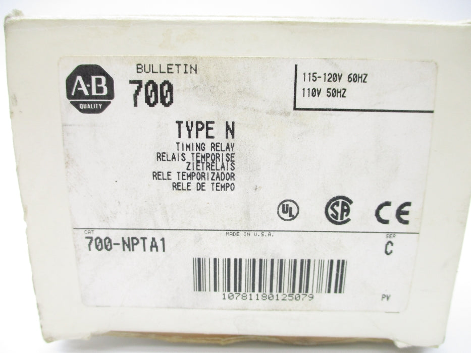 INDUSTRIAL SPARE PART 700-NPTA1 SER. C 110/120V (WH) NSMP