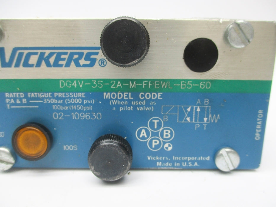 VICKERS DG4V3S2AMFPEWLB560 02-109630 5000PSI 110/120V NSNP