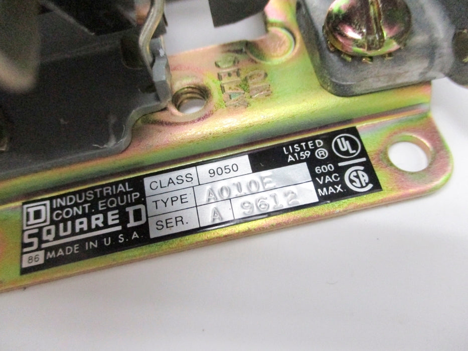SQUARE D 9050A010EV02 SER. A 110/120V NSMP