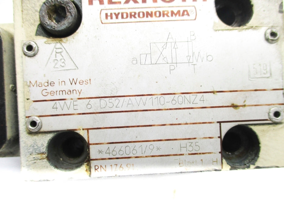 REXROTH 4WE6D52/AW110-60NZ4 UNMP