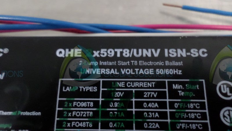 SYLVANIA 2X59T8/UNV-ISN-SC BALLAST  NSNP