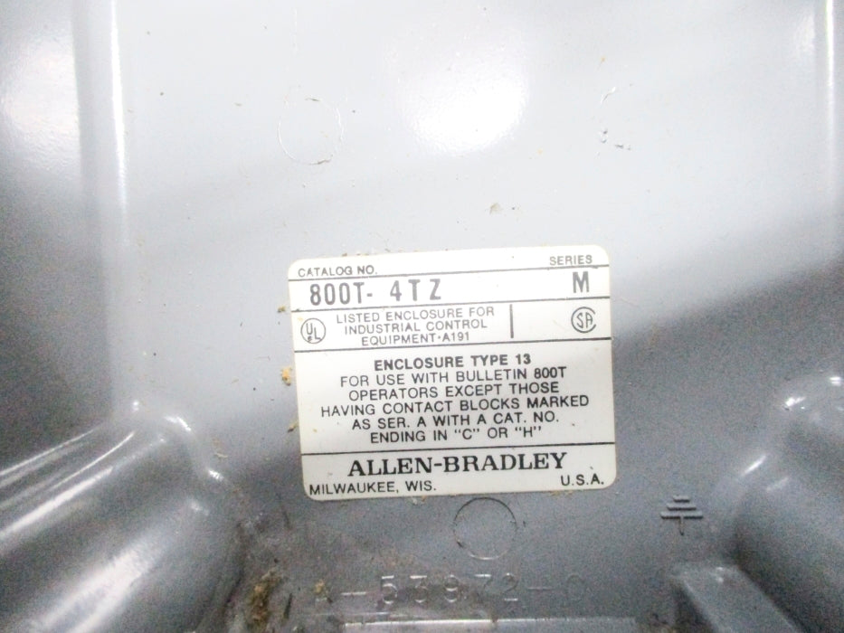 ALLEN BRADLEY 800T-4TZ SER. M UNMP