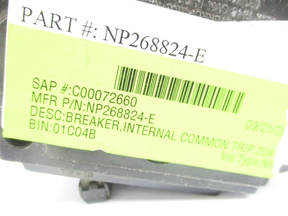 GENERAL ELECTRIC NP268824-E 20A 120/240VAC UNMP