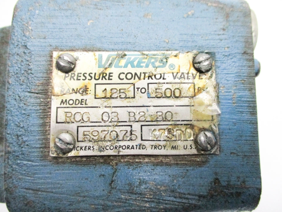 VICKERS RCG03B230 597075 125-500PSI UNMP