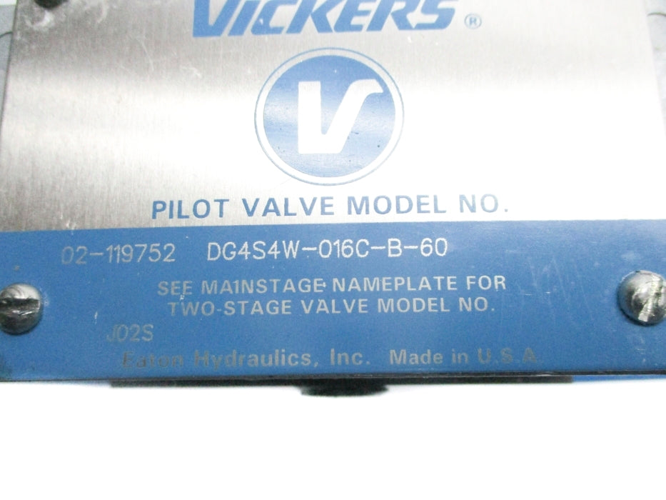 VICKERS DG4S4W016CB60 02-119752 110/120V NSNP