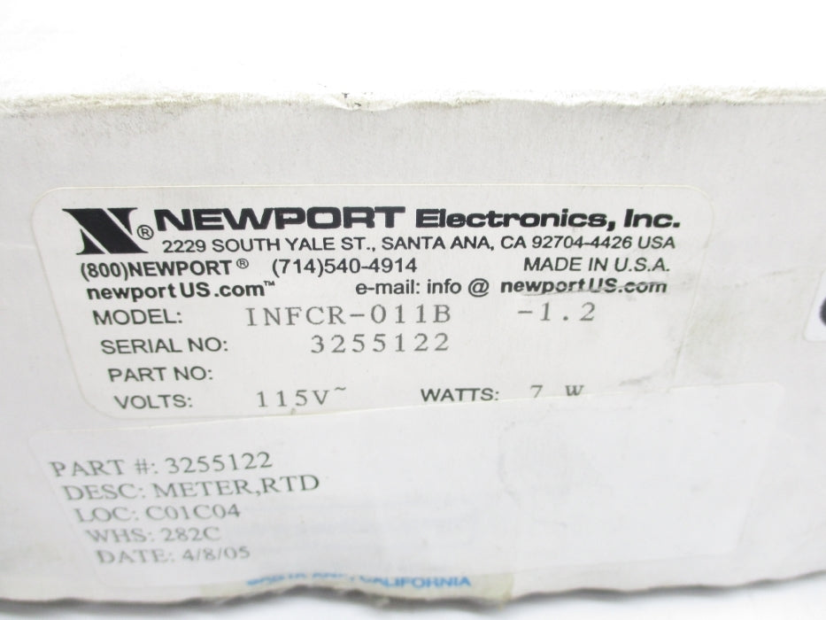 NEWPORT INFCR-011B NSMP