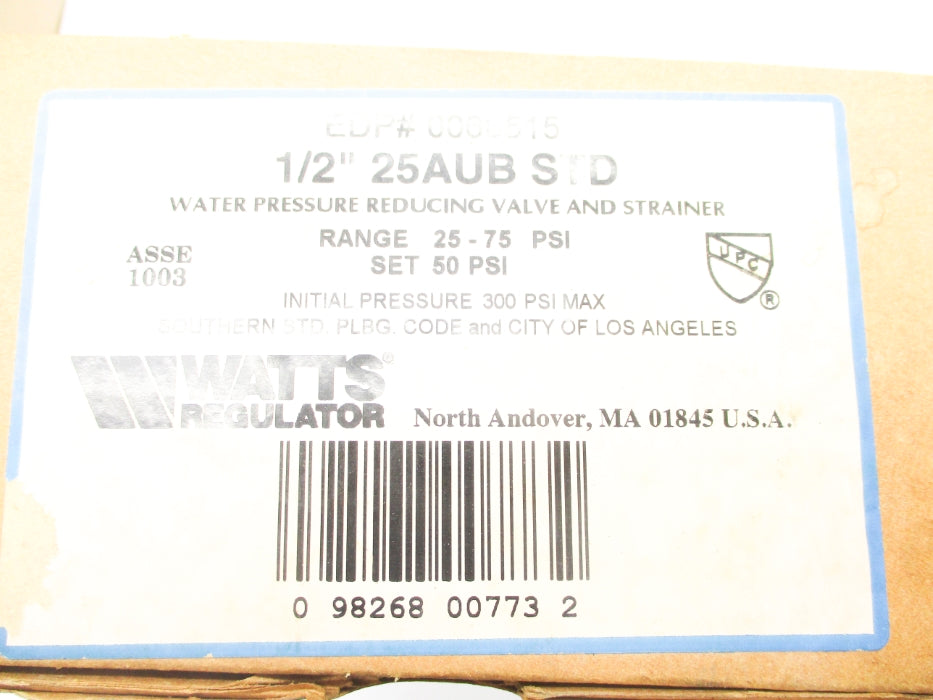 WATTS 25AUBSTD 50PSI NSMP