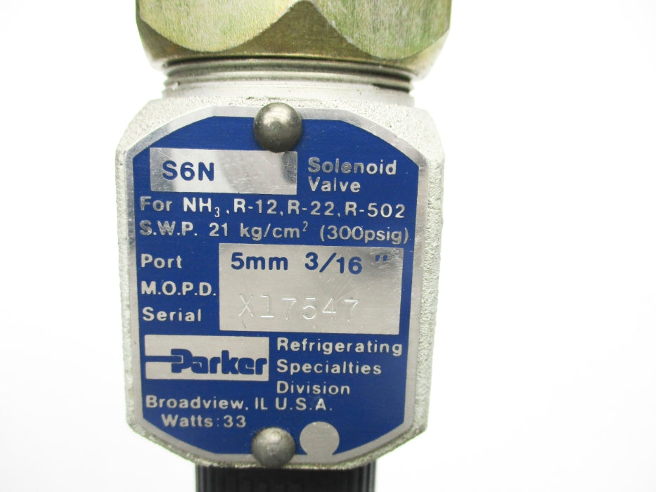 PARKER S6N 300PSIG NSNP