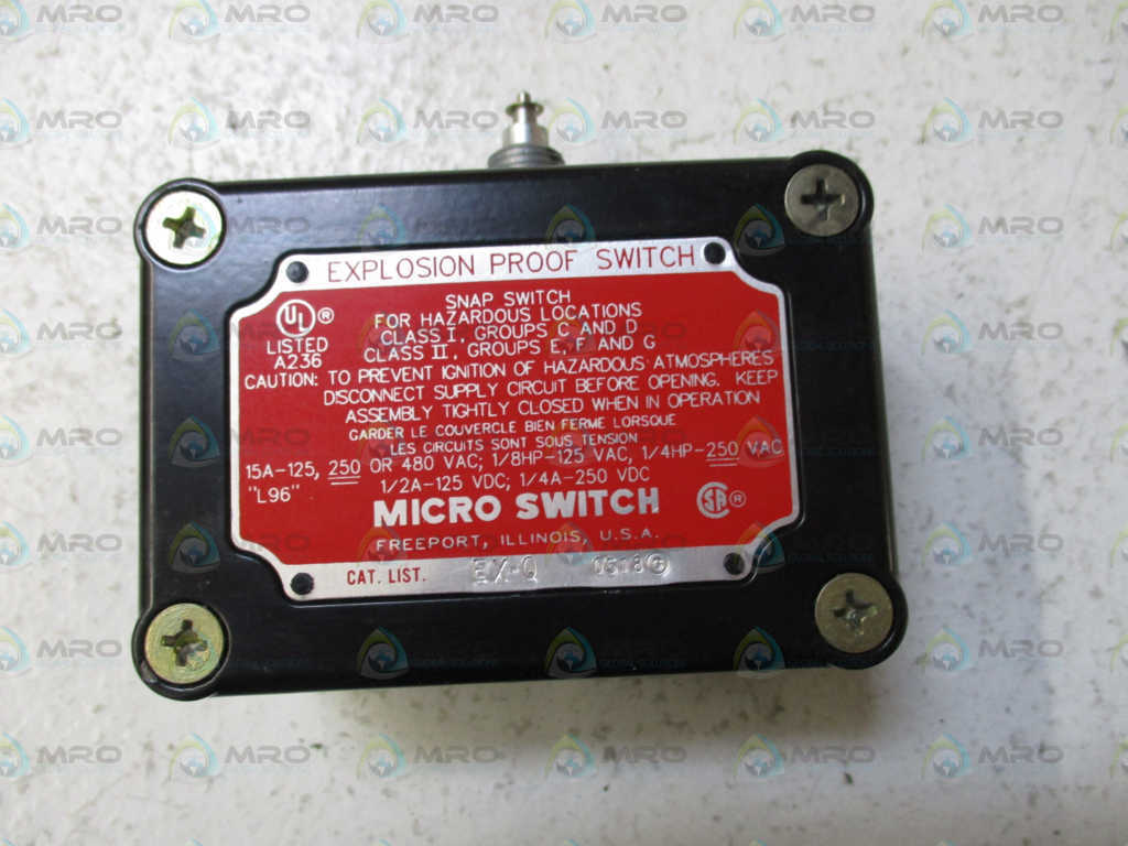 MICROSWITCH EX-Q EXPLOSION PROOF LIMIT SWITCH (AS PICTURED) *NEW NO BOX*
