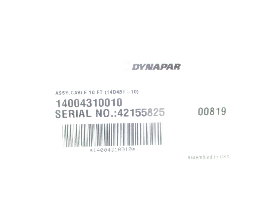 DYNAPAR CONTROLS 14004310010 14D431-10 NSMP
