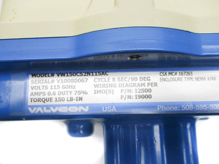 VALVCON VW150CS2N115AC NSMP