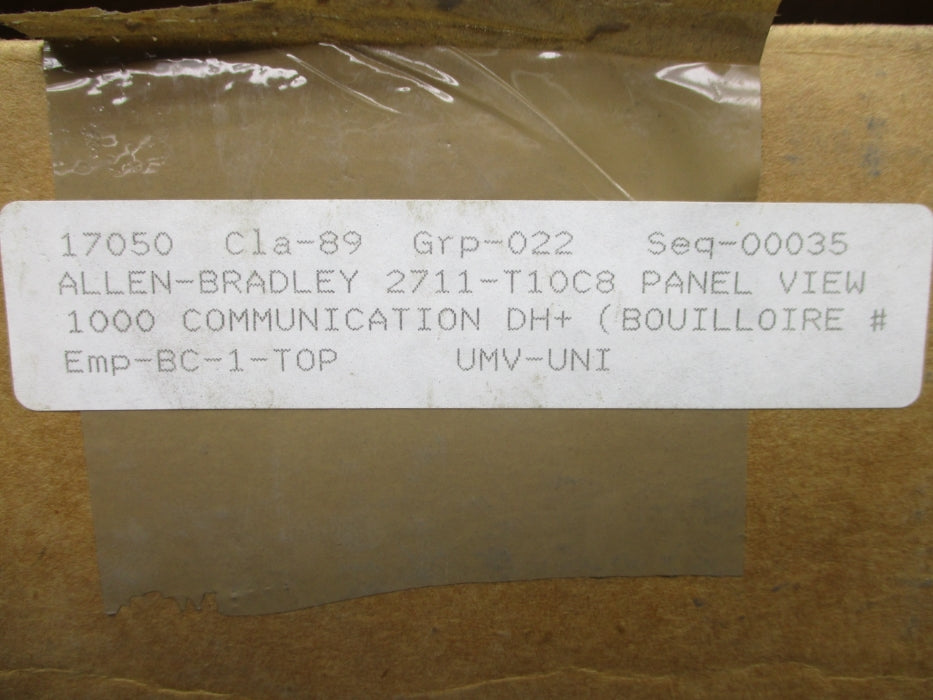 ALLEN BRADLEY 2711-T10C8 SER. C F/W 4.48 NSMP