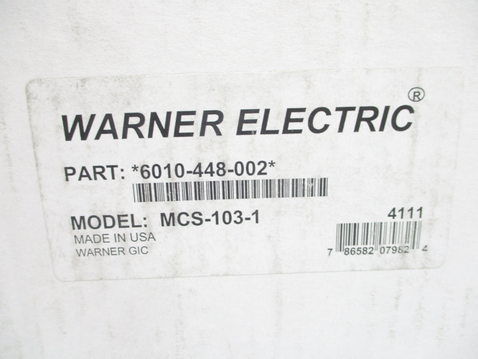 WARNER ELECTRIC MCS-103-1 NSMP
