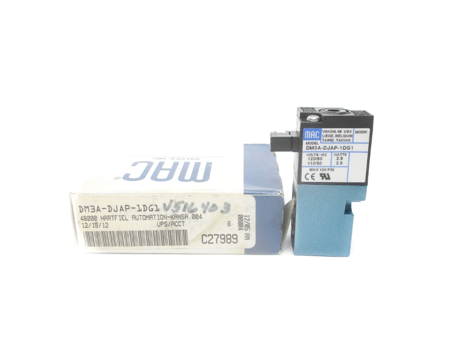 MAC DM3A-DJAP-1DG1 110/120V 120PSI NSMP