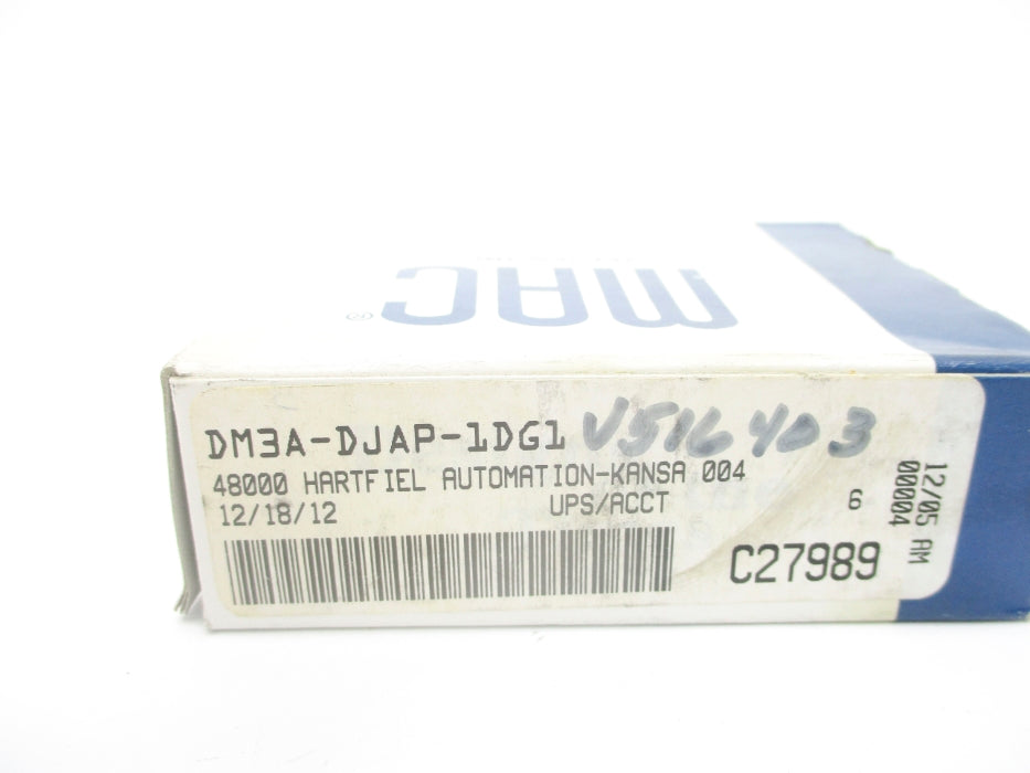MAC DM3A-DJAP-1DG1 110/120V 120PSI NSMP