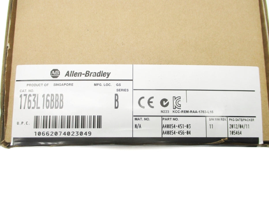 ALLEN BRADLEY 1763-L16BBB SER. B F/W 11 NSMP