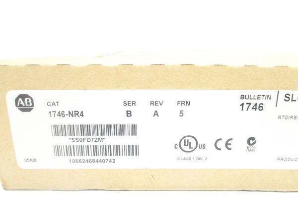 ALLEN BRADLEY 1746-NR4 SER. B F/W 5 NSMP