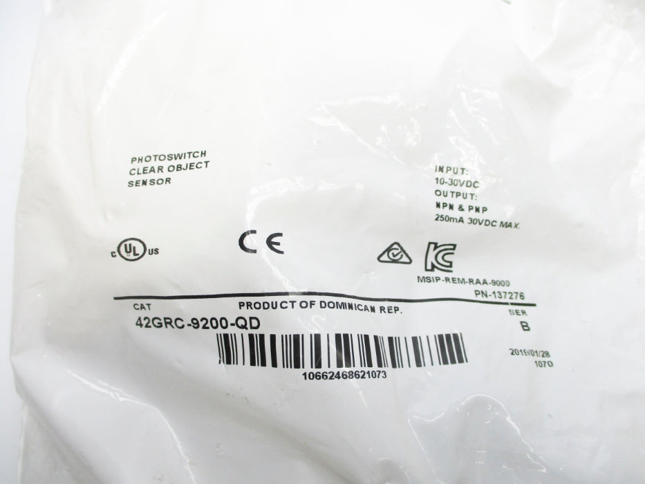 ALLEN BRADLEY 42GRC-9200-QD SER. B 10-30VDC NSMP