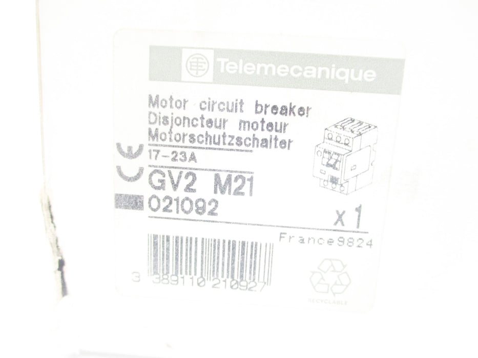 TELEMECANIQUE GV2M21 17-23A NSMP