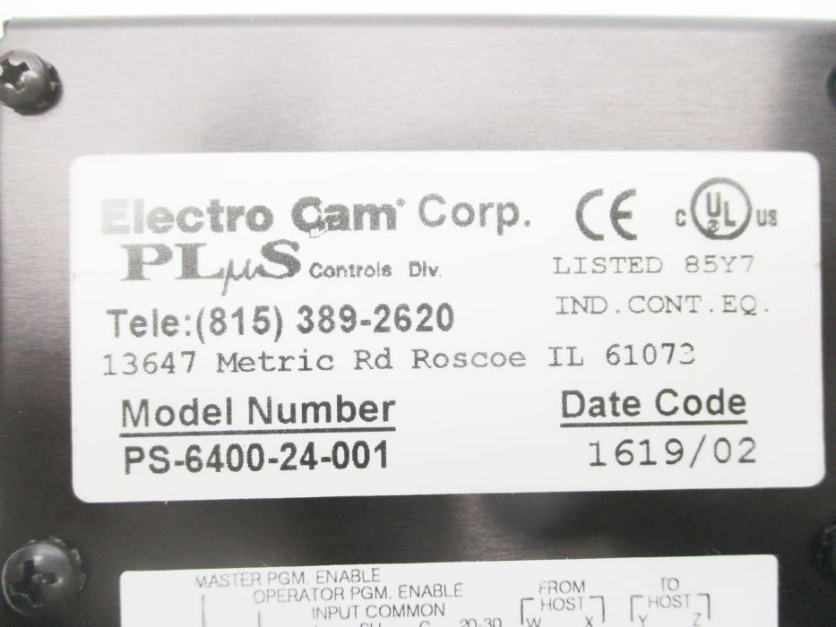 ELECTRO CAM PS-6400-24-001 NSNP