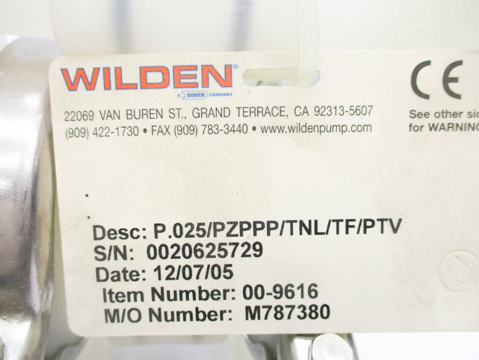 WILDEN 00-9616 NSNP