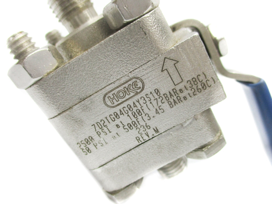 HOKE 7D2TG04G04Y3S10 2500PSI NSNP