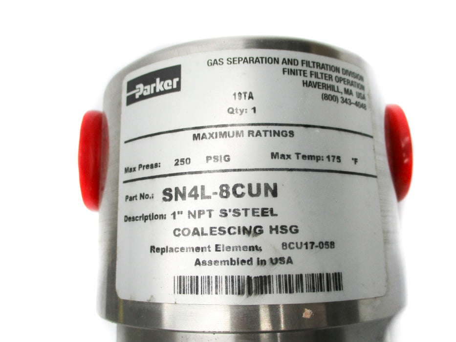 PARKER SN4L-8CUN 250PSIG NSNP