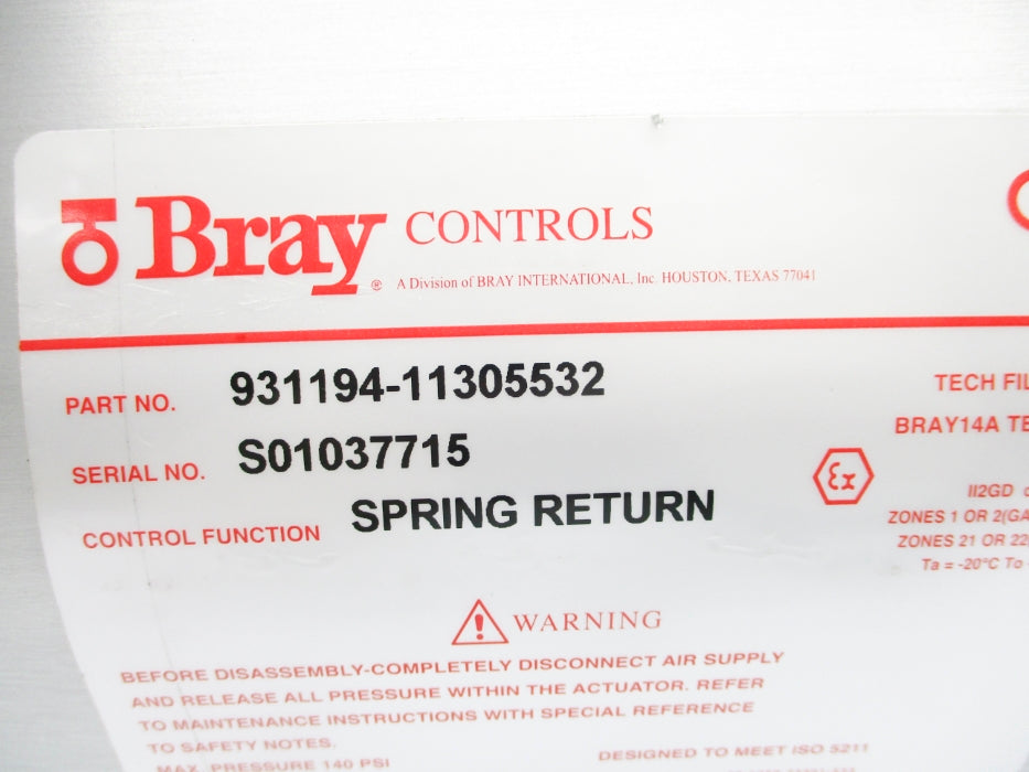 BRAY CONTROLS 931194-11305532 NSNP
