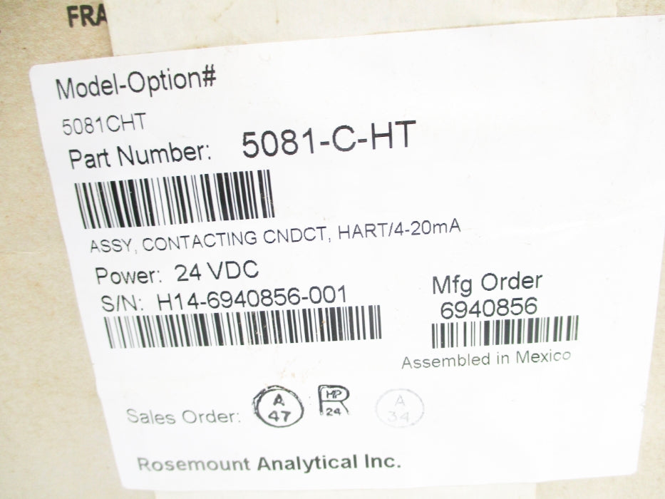 ROSEMOUNT 5081-C-HT NSMP