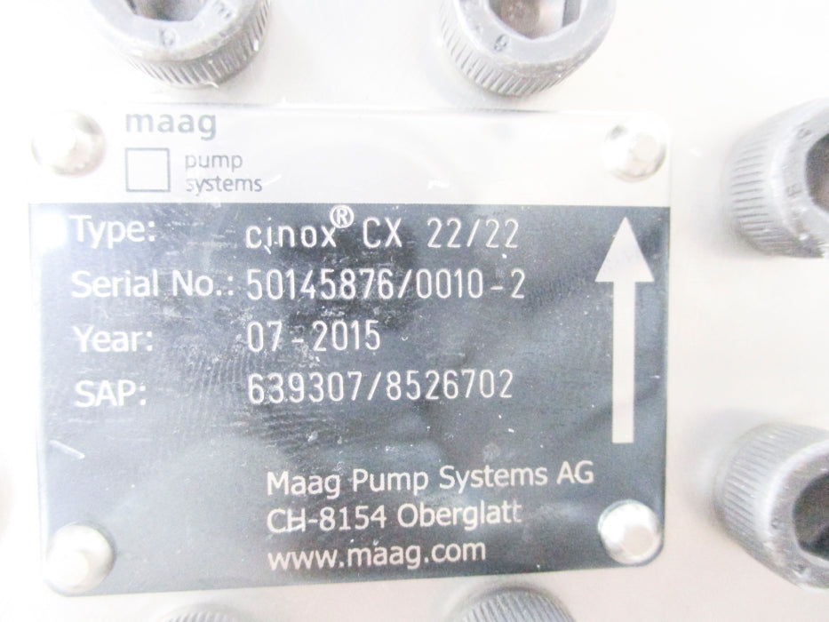MAAG PUMP SYSTEMS CX22/22 NSNP