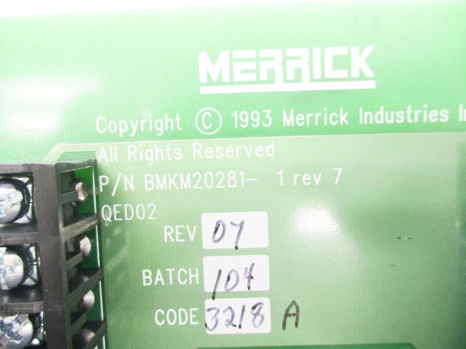 MERRICK BMKM20281-1 REV. 7 NSNP