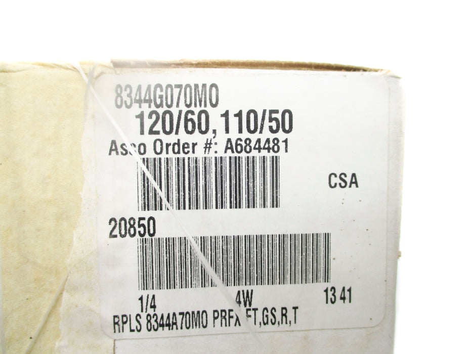 ASCO 8344G070M0 110/120V NSFS