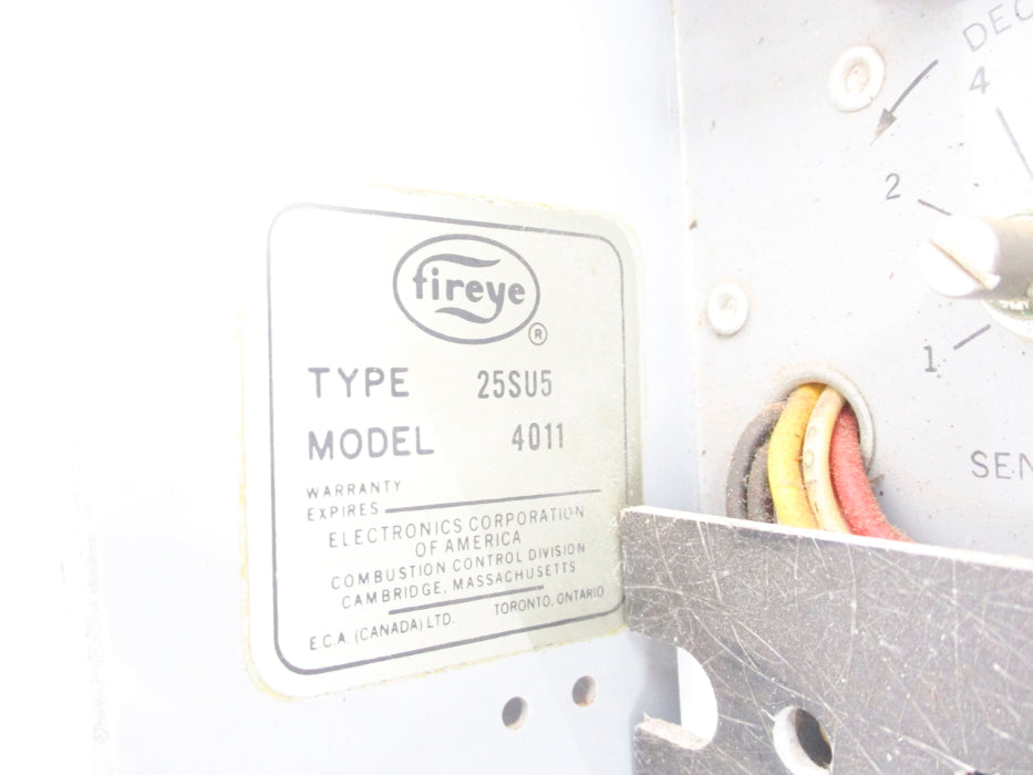 FIREYE 25SU5-4011 (AS PICTURED) UNMP