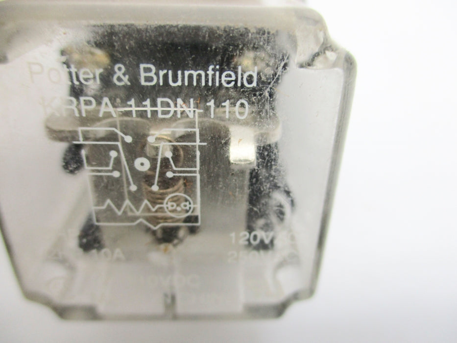 POTTER & BRUMFIELD KRPA-11DN-110 110VAC 10A UNMP