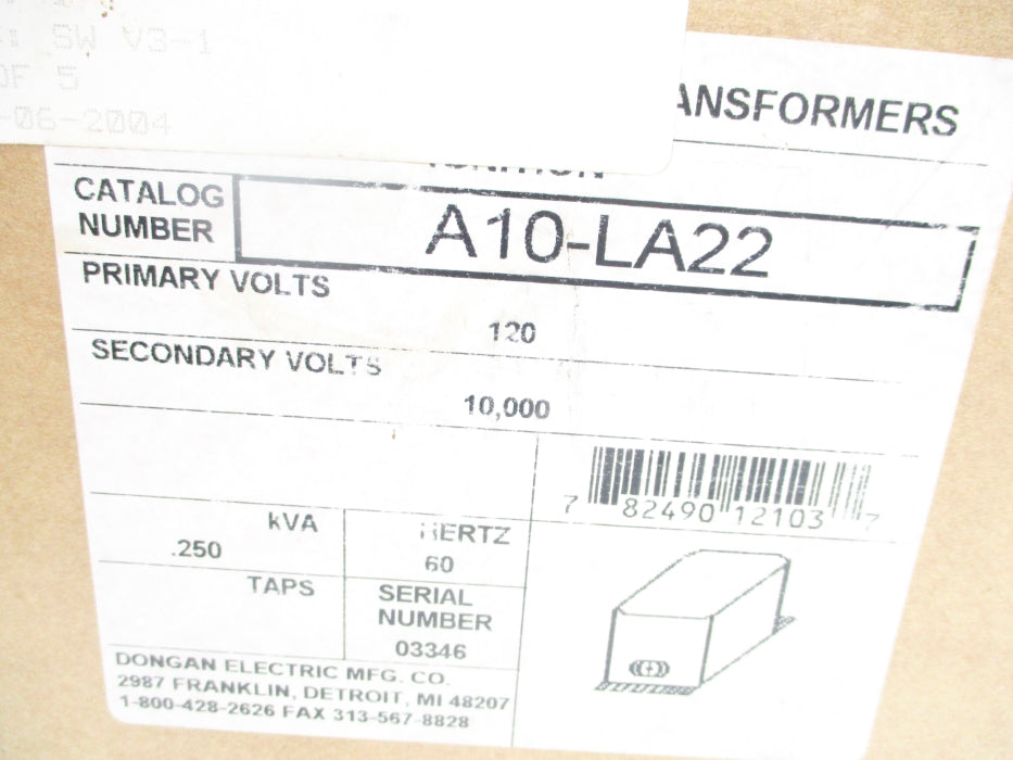 DONGAN A10-LA22 120V 250A NSMP