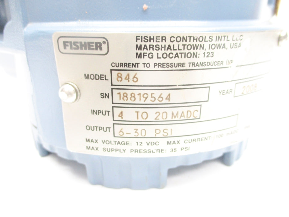 ROSEMOUNT 846 6-30PSI NSNP