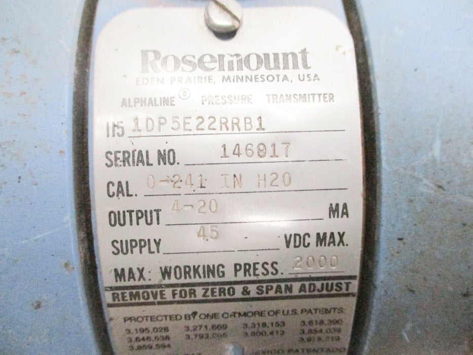 ROSEMOUNT 1151DP5E22RRB1 UNMP