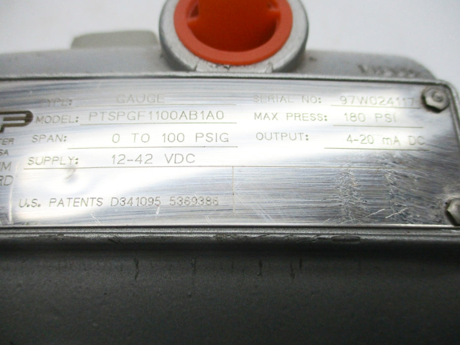BAILEY PTSPGF1100AB1A0 0-100PSIG NSNP