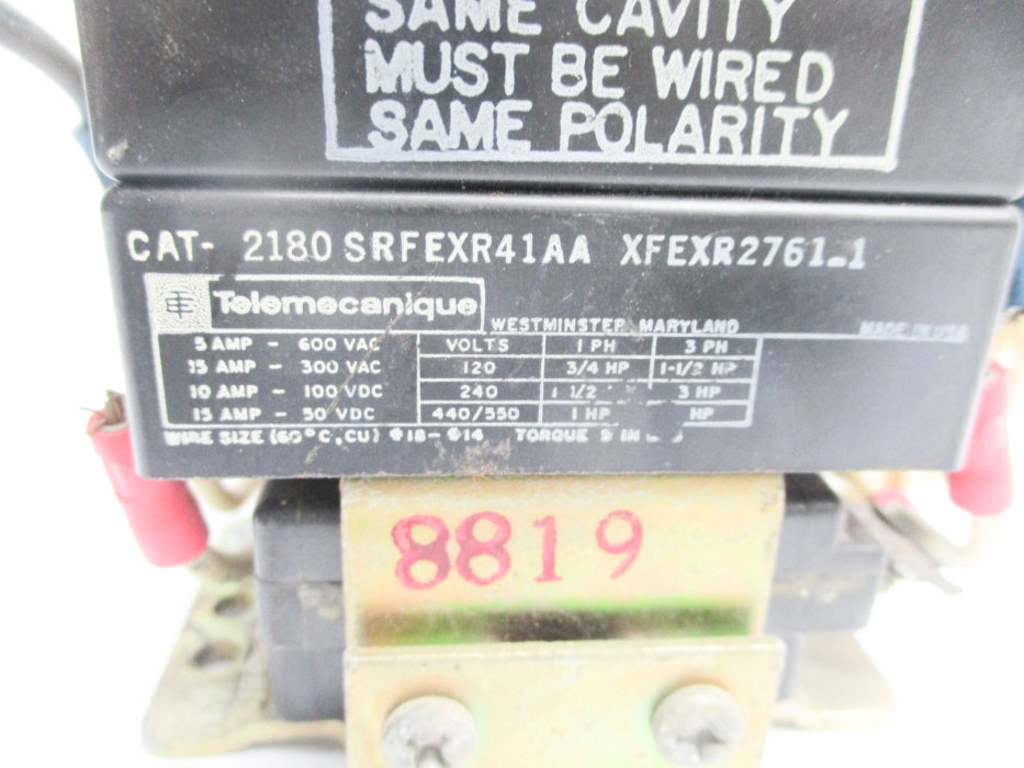 TELEMECANIQUE 2180SRFEXR41AA 600VAC UNMP