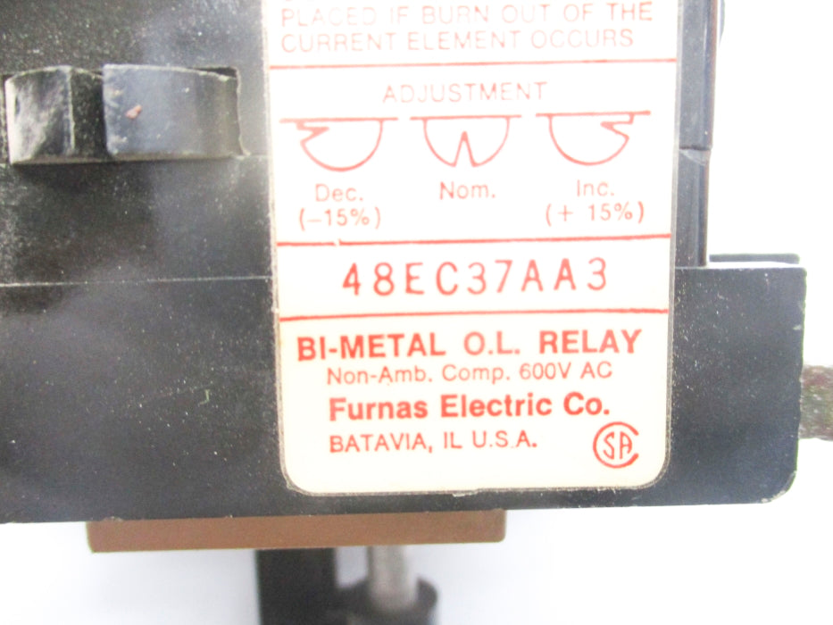 FURNAS ELECTRIC 48EC37AA3 UNMP