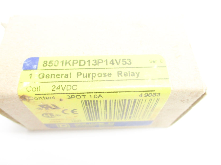SQUARE D 8501KPD13P14V53 SER. E 10A 24VDC NSMP