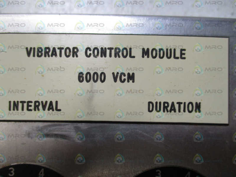 6000 VCM VIBRATOR CONTROL MODULE *USED*