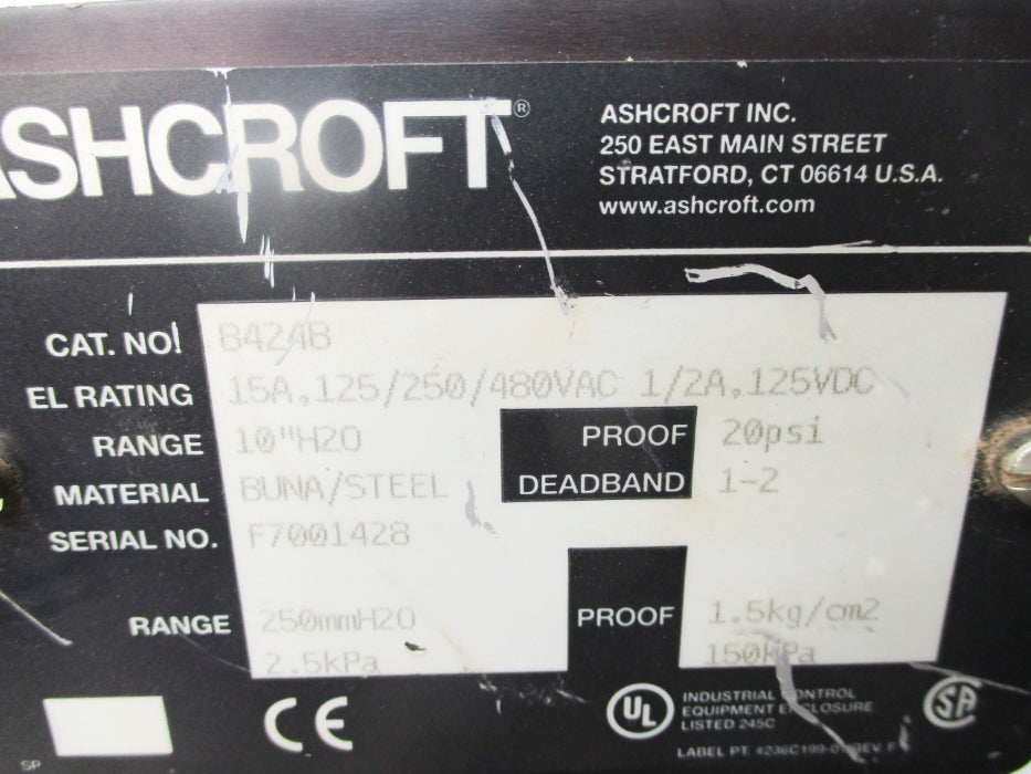 ASHCROFT B424B 20PSI NSNP