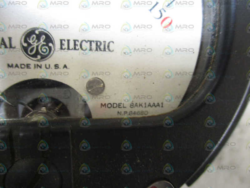 GENERAL ELECTRIC 8AK1AAA1 AC CLAMP VOLT AMMETER *USED*