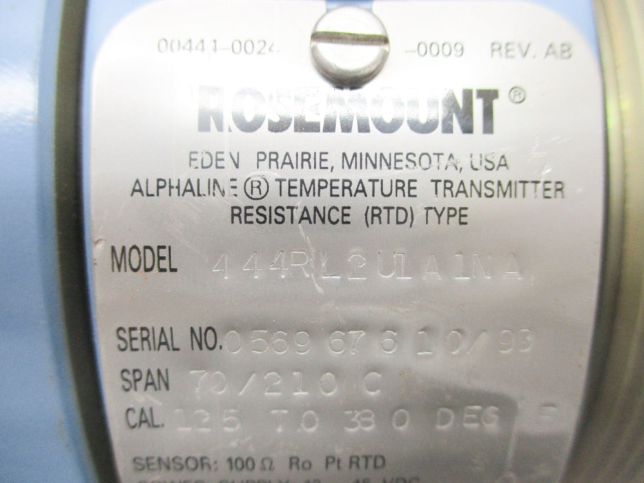 ROSEMOUNT 444RL2U1A1NA UNMP