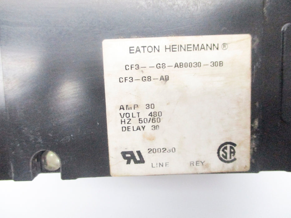 EATON HEINEMANN CF3-G8-AB0030-30B 30A 480V NSNP