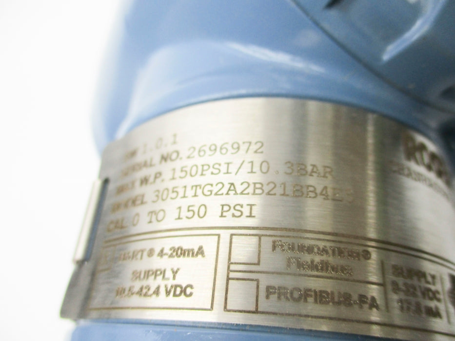 ROSEMOUNT 3051TG2A2B21BB4E5 150PSI NSNP
