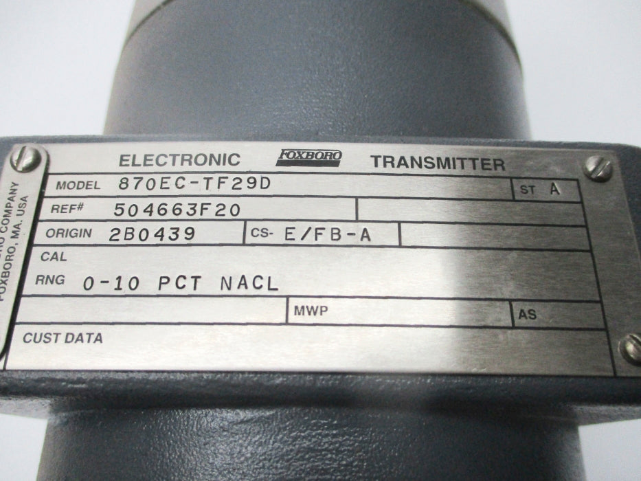 FOXBORO 870EC-TF29D NSNP