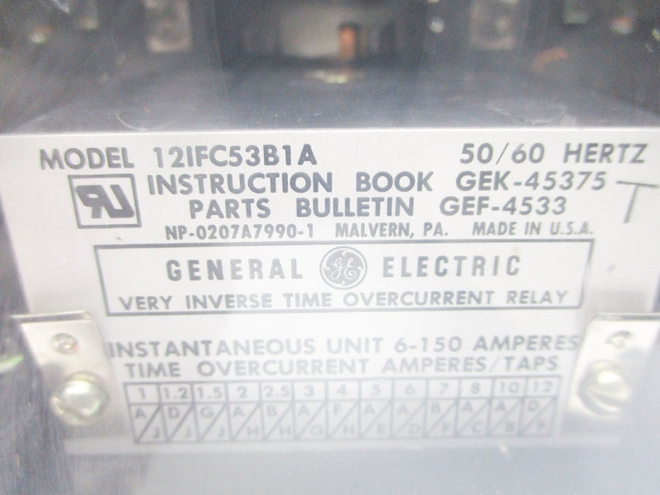 GENERAL ELECTRIC 12IFC53B1A 6-150A NSNP